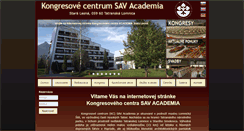 Desktop Screenshot of hotelacademia.sk